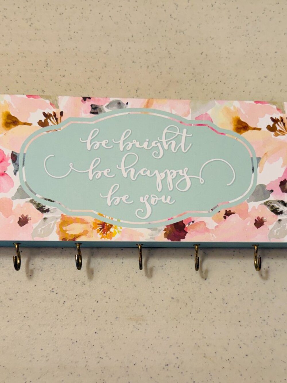 Floral Wall Mounted Jewelry Organizer